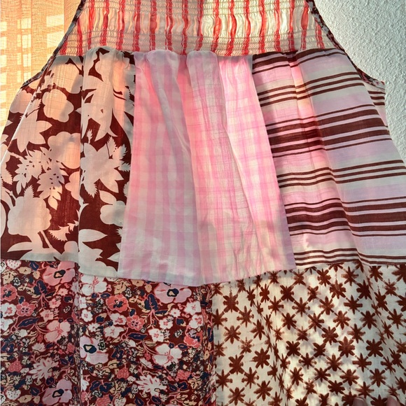 Universal Thread Pink and Cream Dress - Picture 7 of 9